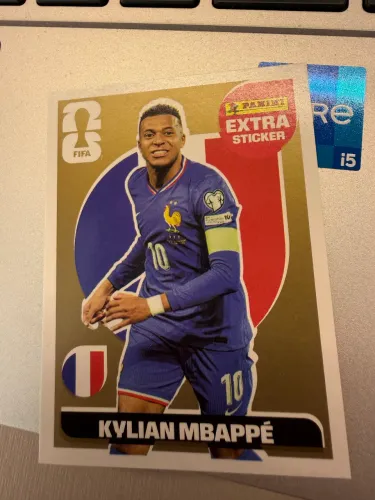 Figurinha Extra Legend Gold Kylian Mbappé Copa do Mundo 2026 Panini