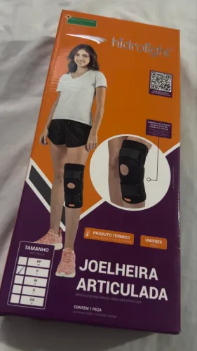 Joelheira Ortopédica Ajustável C/hastes De Aço Flexível