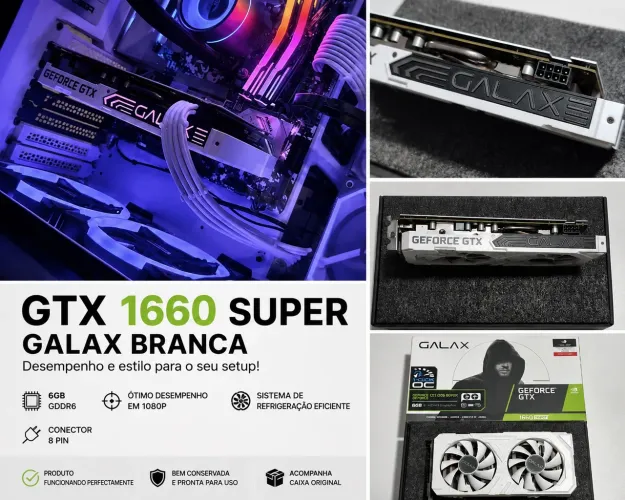 GTX 1660 SUPER Gigabyte Branca