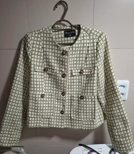 Blazer Feminino em Tweed Cortelle - Tam 38 - Estilo Clássico / Chanel