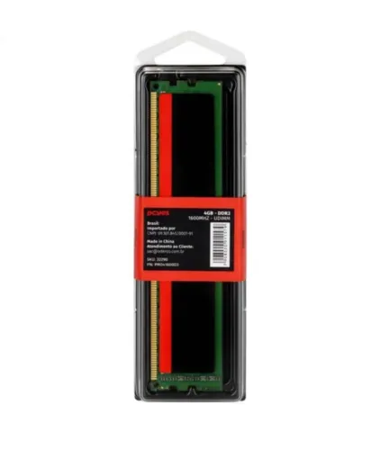 Memória ram 4gb ddr3 1600mhz