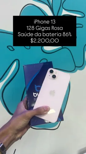 Seminovo: iPhone 13 128gb Rosa - Em otimo estado | Loja Fisica