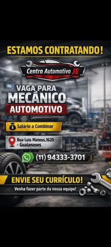 Vaga para mecânico automotivo (guaianases)