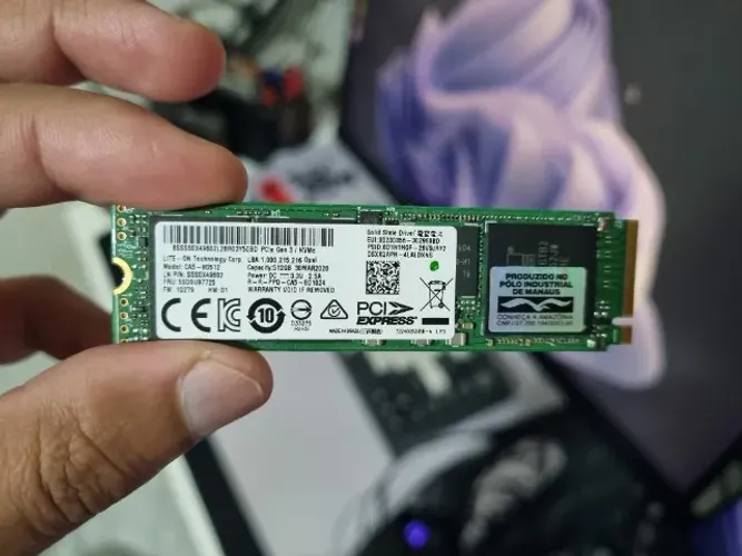 SSD NVMe M.2 512GB Lite-On CA5 - Alta Performance (Original Lenovo)