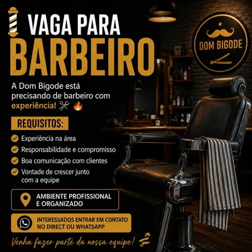 Vaga para barbeiro