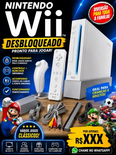 Nitendo Wii desbloqueado 