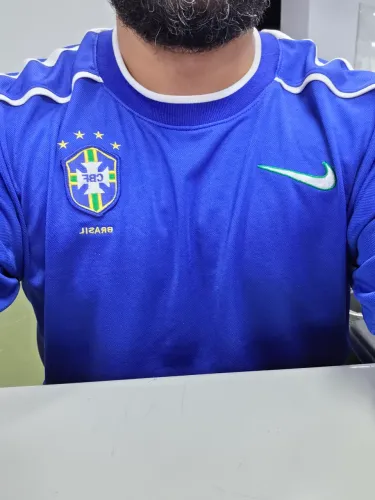 Camisa Brasil seleçao brasileira 1998 98 Azul