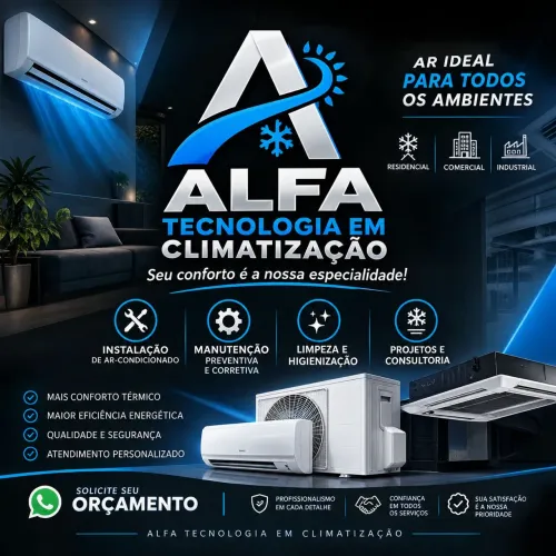 ? ALFA TECNOLOGIA E CLIMATIZAÇÃO | Instalação, Limpeza e Manutenção de Ar-Condicionado ?