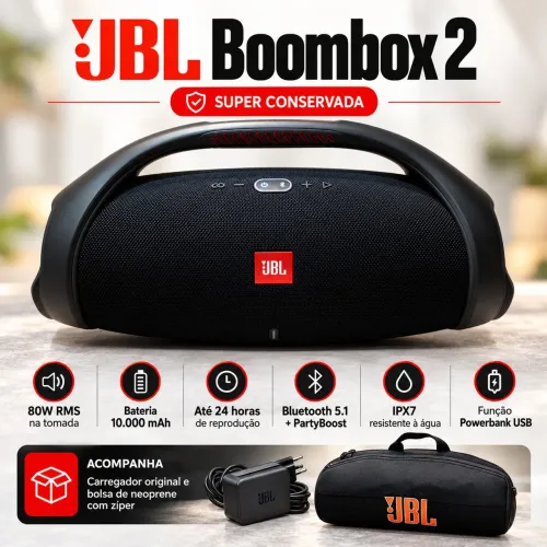 JBL Boombox 2 em PERFEITO ESTADO