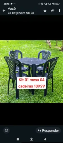 Kit 1 cadeira c 4 cadeira Branca ou preta