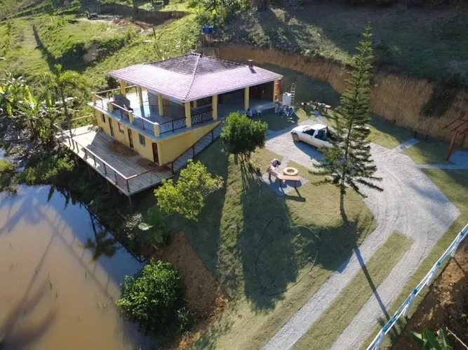 Chácara luxo Domingos Martins "Rio Ponte" casa 5 qrts