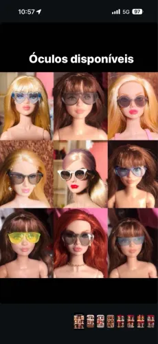 Roupinhas acessórios Barbie vários preços 