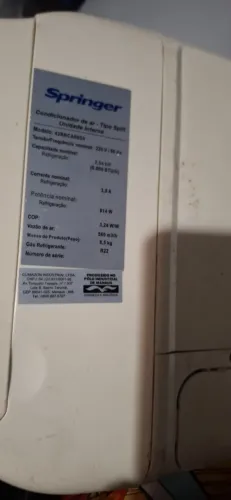 Central de ar 9000 btus