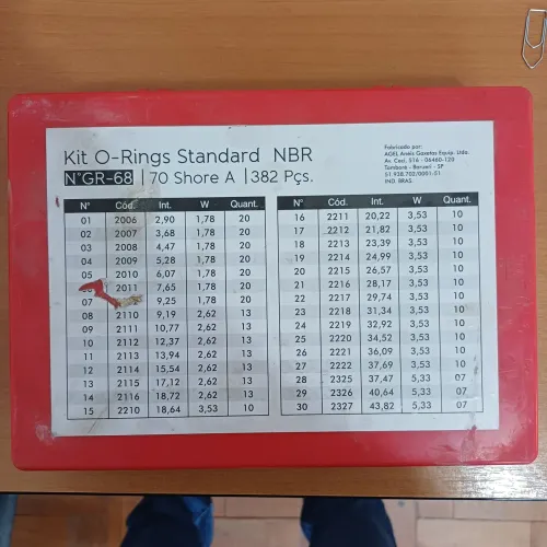 Kit oring 382 peças 