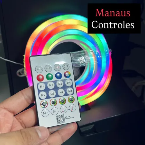 Cordão de Led Neon com Controle 5M de comprimento