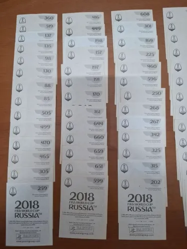 Figurinhas da Copa 2018