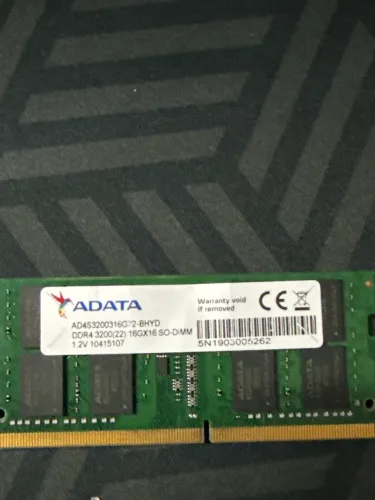 MEMÓRIA RAM 16GB NOTEBOOK ADATA - 3200MHz