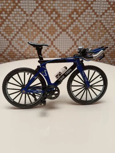 Decoração Bicicleta Time Trial Articulada Azul Escuro
