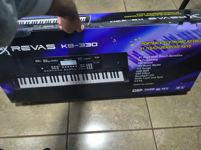 Teclado Revas KB330 + Capa e Suporte