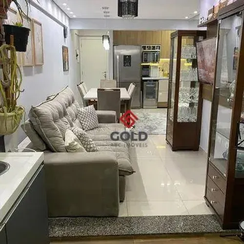 Apartamento com 2 dormitórios para alugar, 64 m² - Jardim - Santo André/SP
