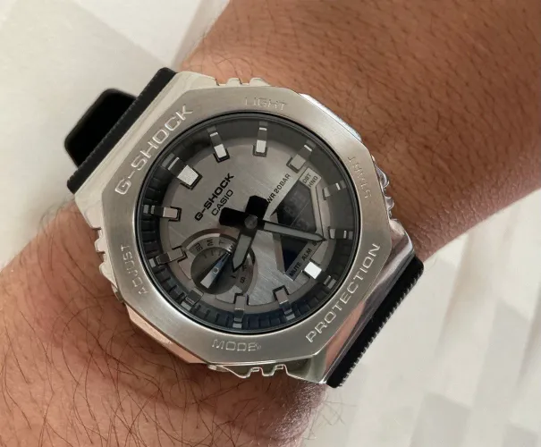 Relógio Casio G-shock Oak Gm-2100-1adr Carbon Core Guard