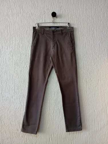 calça cinza dorinhos cinza masculino tam 40