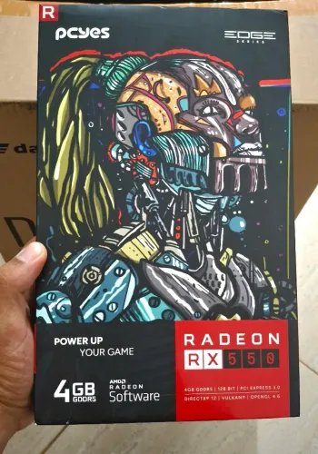 Placa de Vídeo RX 550 4gb, Pcyes