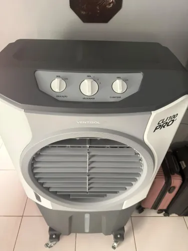 Climatizador portátil frio Ventisol CLI 100 PRO branco/cinza