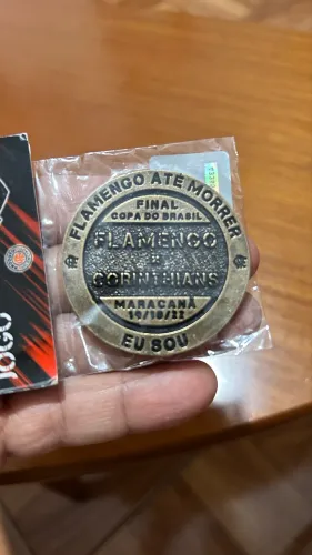 Moeda/medalha colecionável do Flamengo ? Final da Copa do Brasil 2022