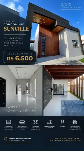 Térrea para aluguel possui 105 metros quadrados com 3 quartos em Muçumagro - João Pessoa -