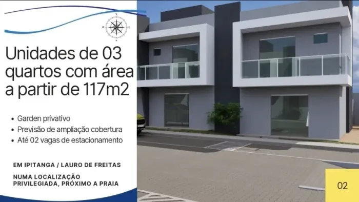 Casa em Ipitanga localização privilegiada com 117m² próximo a praia(DG)