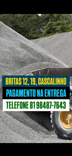Brita britas 12 19 cascalinho - direto da pedreira, PAGUE NA ENTREGA!