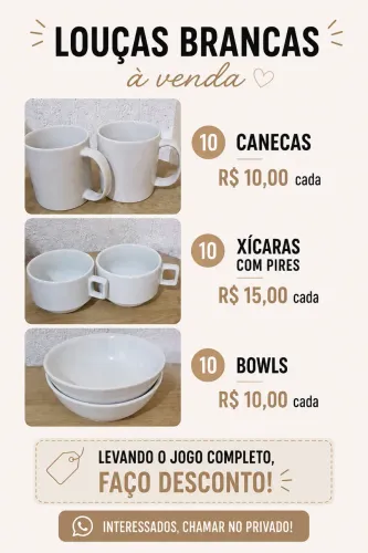 Louças brancas