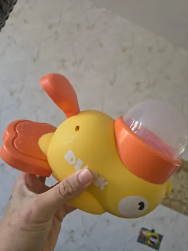 Pato dispenser de ração brinquedo interativo cães
