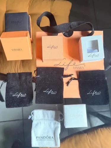 kit 12 caixas e embalagens vivara e pandora
