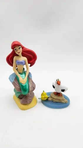 Miniaturas Ariel, Sabidão & Linguado (Disney Store)