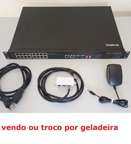 Switch gerenciável para CFTV - câmeras Intelbras DVR 