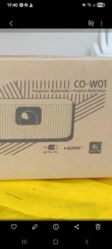Projetor Epson CO - W01 novo com todos os acessórios, na caixa .
