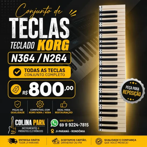 Conjunto de Teclas Sintetizador Korg N 364 N 264