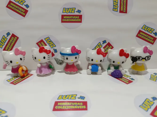 Hello Kitty - lote com 6 miniaturas