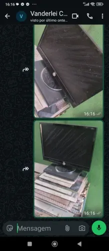 Monitor 16 polegadas+ notebook com defeito