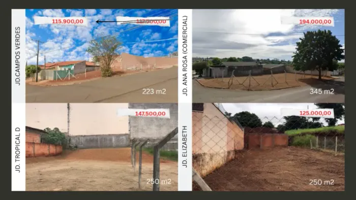 Terrenos Londrina Cambé (JD CAMPOS VERDES, JD ANA ROSA, JD TROPICAL D, JD ELIZABETH)