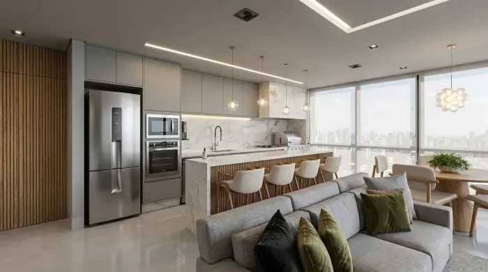 Apartamento para venda possui 115 metros quadrados com 2 quartos