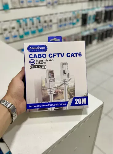 Cabo de Rede 20 Metros - Cat 6 - fazemos entregas