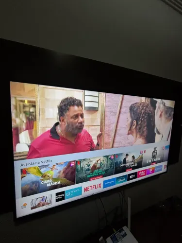 Cinema em casa | 55 Polegadas 4K Samsung | Smart TV Completa e nova