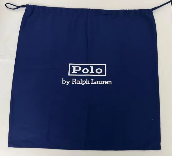 Purse Polo Ralph Lauren 50 x 50 cm azul escuro ótimo estado