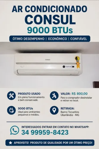 Vendo ar condicionado Consul.