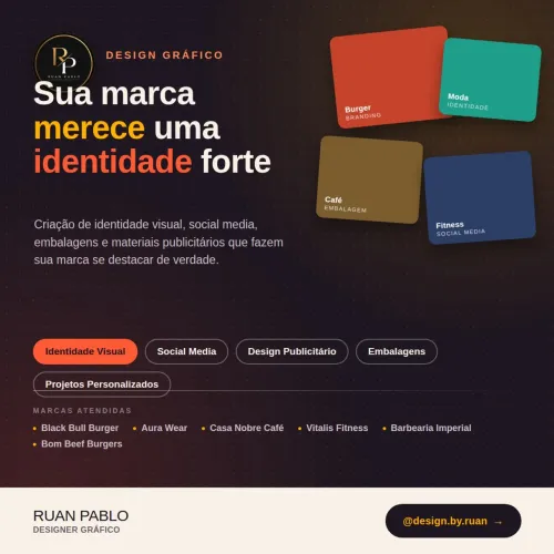Sua Marca com Identidade Profissional | Designer Gráfico