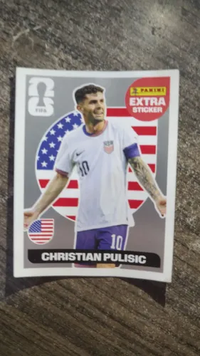 FIGURINHA LEGEND ESTADOS UNIDOS CHRISTIAN PULISIC PRATA RIGINAL PANINI