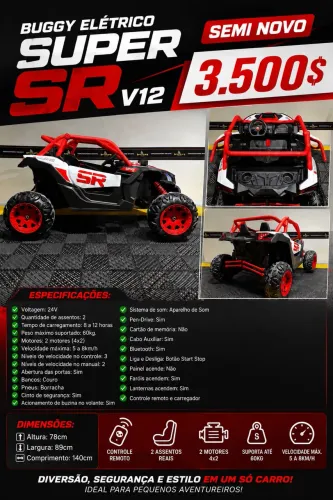 Carrinho elétrico infantil